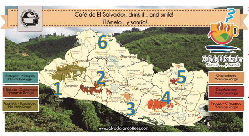 Zonas Cafetaleras de El Salvador